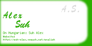 alex suh business card